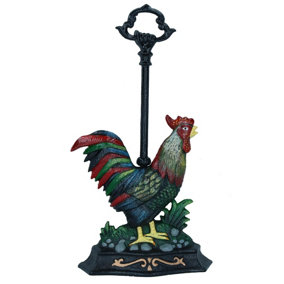 Rooster Cockerel / Chicken Hen Door Stop Cast Iron Doorstop Wedge Animal