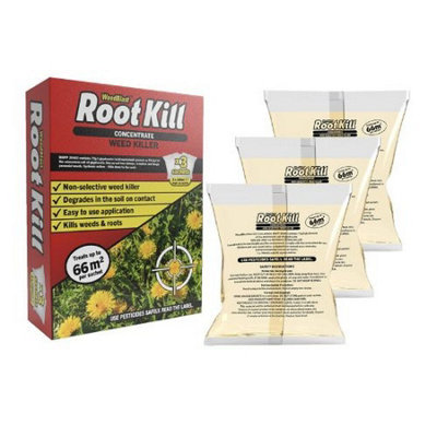 Root Kill Extra Strong Concentrated Weedkiller 3 x 100ml Sachets