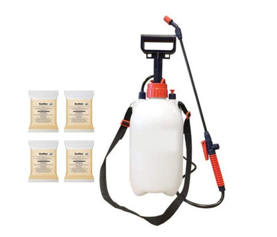 Rootblast Glyphosate Weedkiller 4 x 100ml Concentrate with 5L Pump ...