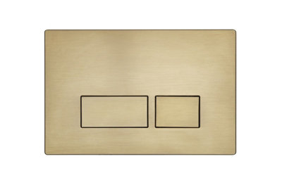 Roper Rhodes Cascade Cistern and Plaza Square Brushed Brass Finish Dual ...