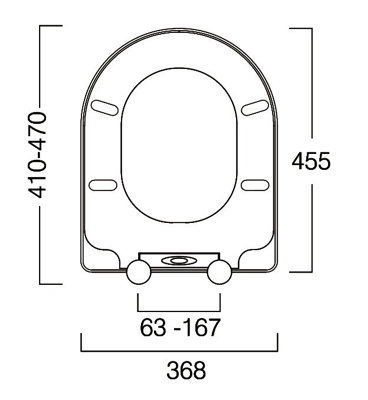 Roper Rhodes D Shaped Replacement Toilet Seat - Vitra S50 Villeroy & Boch Pura