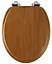 Roper Rhodes Honey Oak Wooden Soft Close Toilet Seat Top Fix Quick Release