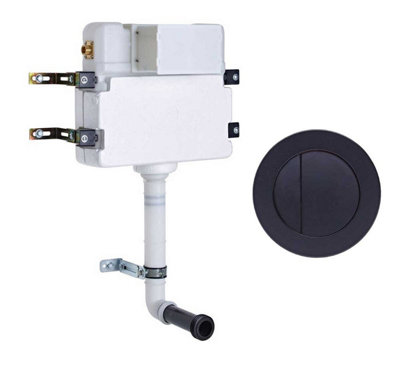 Roper Rhodes In Wall Concealed Dual Flush WC Toilet Cistern + Round Black Plate Price Comparisons | Compare The Build