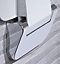 Roper Rhodes Premium Wall Mounted Shower Seat Fold Away Compact Chrome White