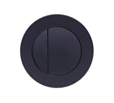 Roper Rhodes Round Dual Flush Plate Button Matt Black For TR9001 TR9002 TR9009