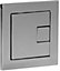 Roper Rhodes Square Dual Flush Plate Button Chrome For TR9001 TR9002 TR9009