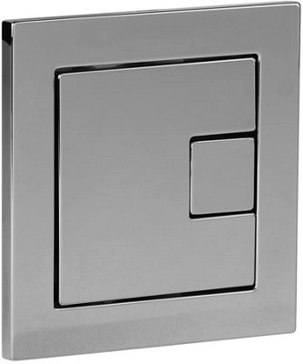 Roper Rhodes Square Dual Flush Plate Button Chrome For TR9001 TR9002 TR9009