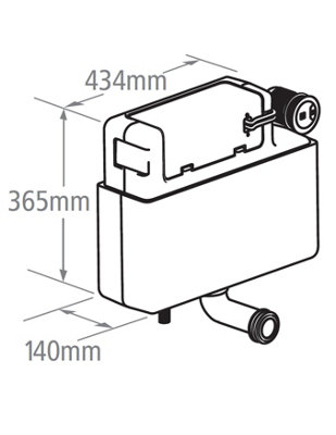 Roper Rhodes Torrent Concealed Dual Flush WC Toilet Cistern Back To ...