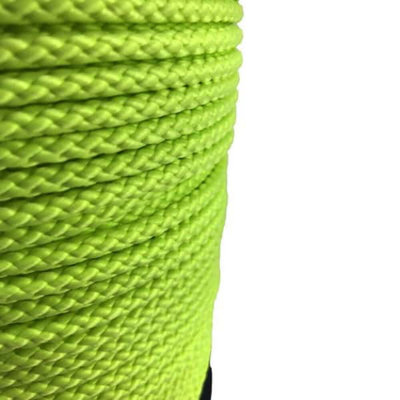 RopeServices UK 10mm Fluorescent Yellow Braided Polypropylene Rope x 50 ...