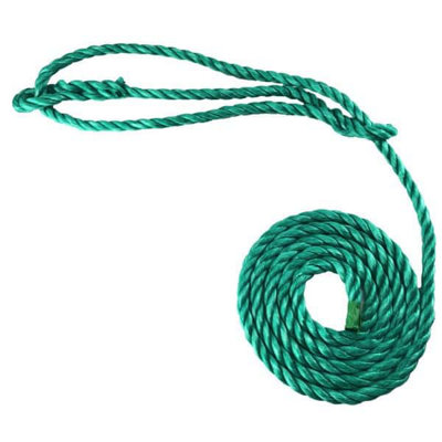 ROPESERVICES UK 10MM GREEN POLYPROPYLENE PLAIN ROPE HALTER X 12 FOOT