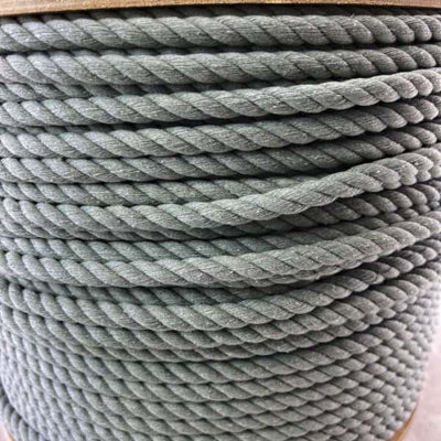 RopeServices UK 10mm Grey Natural Cotton Rope x 35 Metres