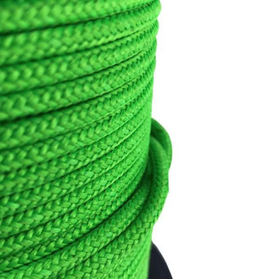 RopeServices UK 10mm Lime Green Braided Polypropylene Rope x 40 Metres