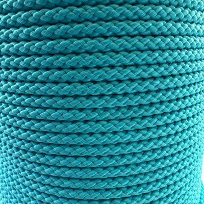 RopeServices UK 12mm Baby Blue Braided Polypropylene Rope x 20 Metres
