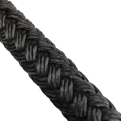 RopeServices UK 16mm Black Double Braid Polyester Rope x 30 Metre Reel