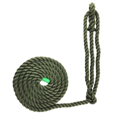 RopeServices UK 20mm Olive Softline Multifilament Plain Rope Halter x 8 ...
