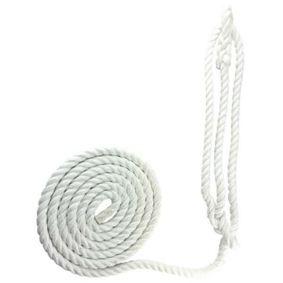 RopeServices UK 20mm White Softline Multifilament Plain Rope Halter x 8 ...