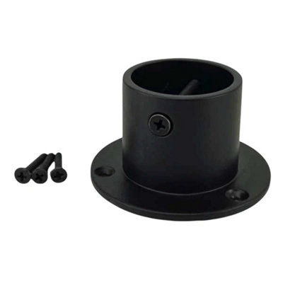 RopeServices UK 28mm Powder Coated Black Cup End Rope Fitting