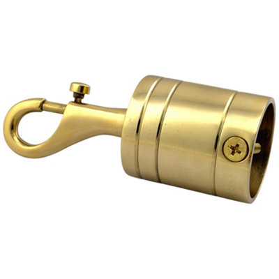 RopeServices UK 36mm Polished Brass Trigger Hook Decking Rope Barrier ...
