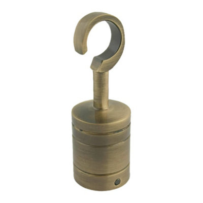 RopeServices UK 4 x 40mm Antique Brass Decking Rope Hook Fittings ...