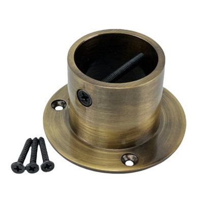 RopeServices UK Pack of 8 x 24mm Antique Brass Cup End Rope Fitting
