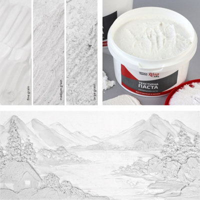 Rosa Gallery Fine-Grain Texture Paste 280ml - Flexible, Crack-Resistant ...
