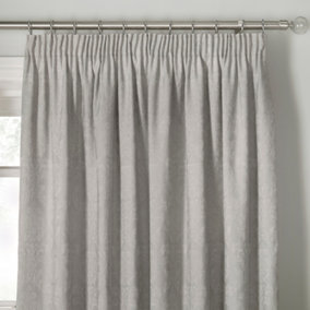Rosana Pair of Pencil Pleat Curtains With Tie-Backs