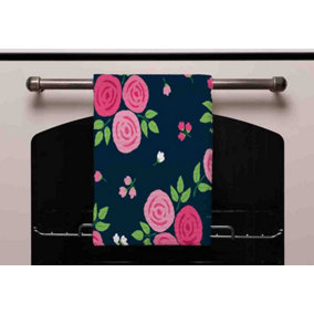 Rose Bud Pattern (Kitchen Towel) / Default Title