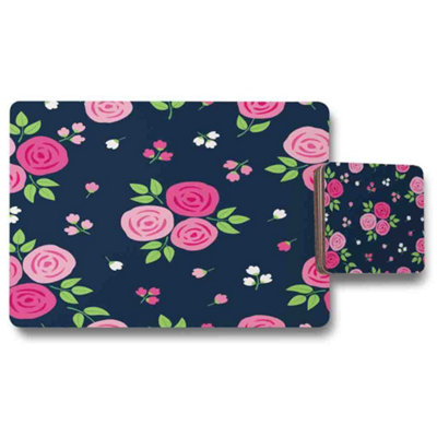 Rose Bud Pattern (Placemat & Coaster Set) / Default Title