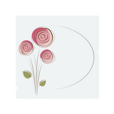 Rose Drawing Splash Back designer style