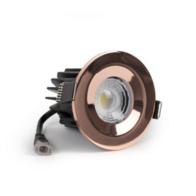 Rose Gold 10W LED Downlight - Warm & Cool White - Dimmable IP65 - SE Home