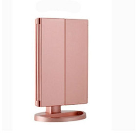 Rose Gold 22 LED Lights High-Definition Cosmetic Mirror