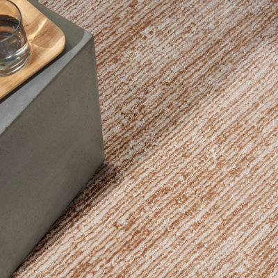 Rose Gold Abstract Modern Easy to clean Rug for Bedroom & Living Room-119cm X 180cm