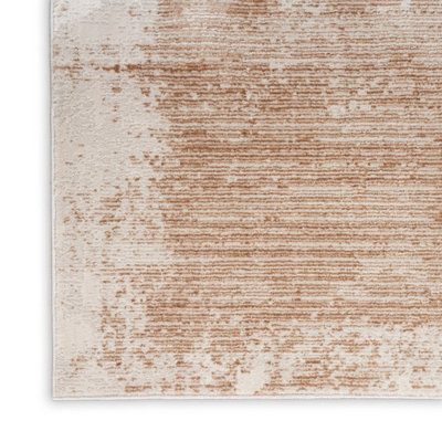 Rose Gold Abstract Modern Easy to clean Rug for Bedroom & Living Room-239cm X 300cm