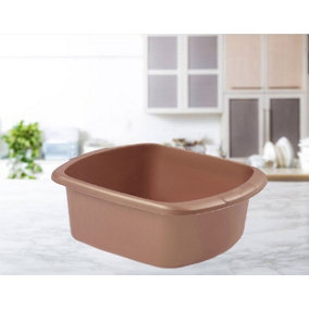 Rose Gold Copper Washing Up Bowl Large Rectangle Plastic Sink Bowl