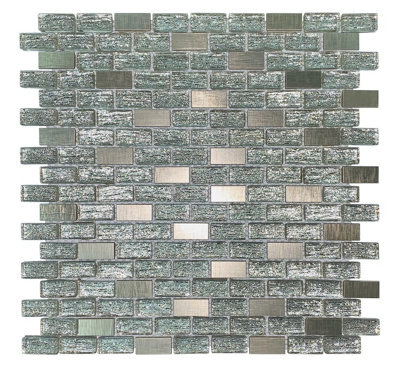 Rose Gold Elysee Mosaic Tile Sheet