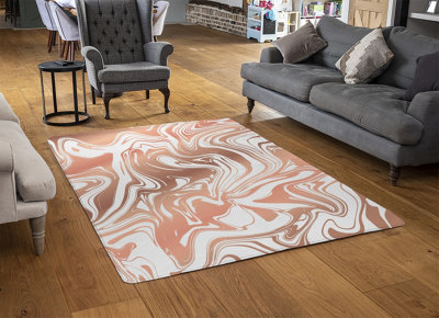 Rose Gold Marble Special Soft Home Rug