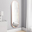 Rose Gold Oval Wall Framed Mirror Full Length Mirror Dressing Mirror 40 x 150 cm