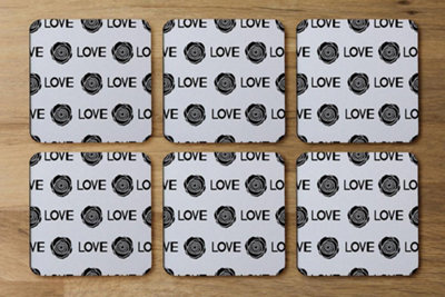 Rose & Love Print (Coaster) / Default Title