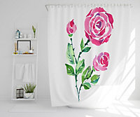 Rose Print (Shower Curtain) / Default Title