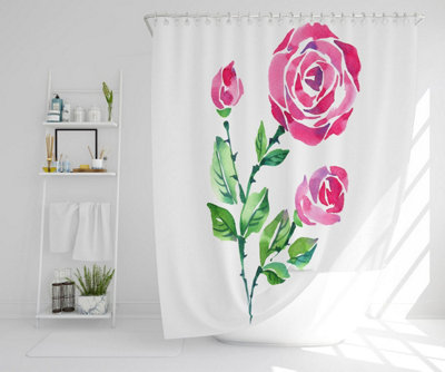 Rose Print (Shower Curtain) / Default Title Price Comparisons | Compare The Build