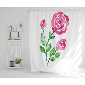 Rose Print (Shower Curtain) / Default Title