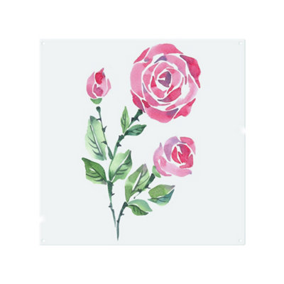 Rose Print Splash Back designer style