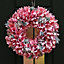 Rose Quartz Crocus Spring Summer All Year Front Door Decoration Easter Wreath 35cm