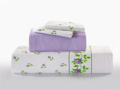 Rosebud Brushed Cotton Flannelette Sheet Set