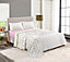 Rosebud Floral Flannelette Sheet Set 100% Brushed Cotton Thermal Fitted Sheet Flat Sheet & Pillowcases Bedding Set