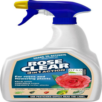 RoseClear 3 in 1 800ml Insecticide Fungicide Miticide for Roses Plants ...