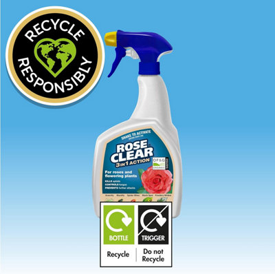 RoseClear 3 in 1 800ml Insecticide Fungicide Miticide for Roses Plants ...