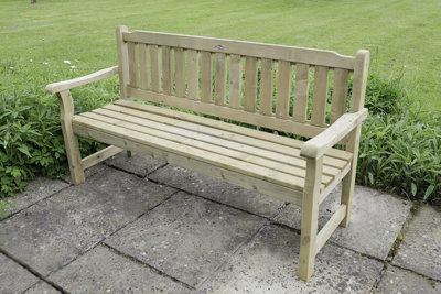 Rosedene Wooden Garden Bench - 5ft