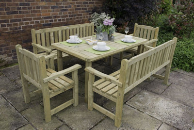 Rosedene Wooden Garden Bench - 5ft