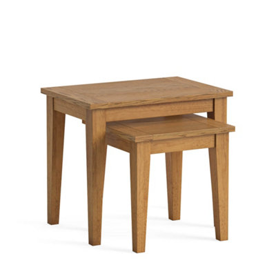 RoselandFurniture Fran Oak Nest of Tables - Set of 2 By Roseland Furniture